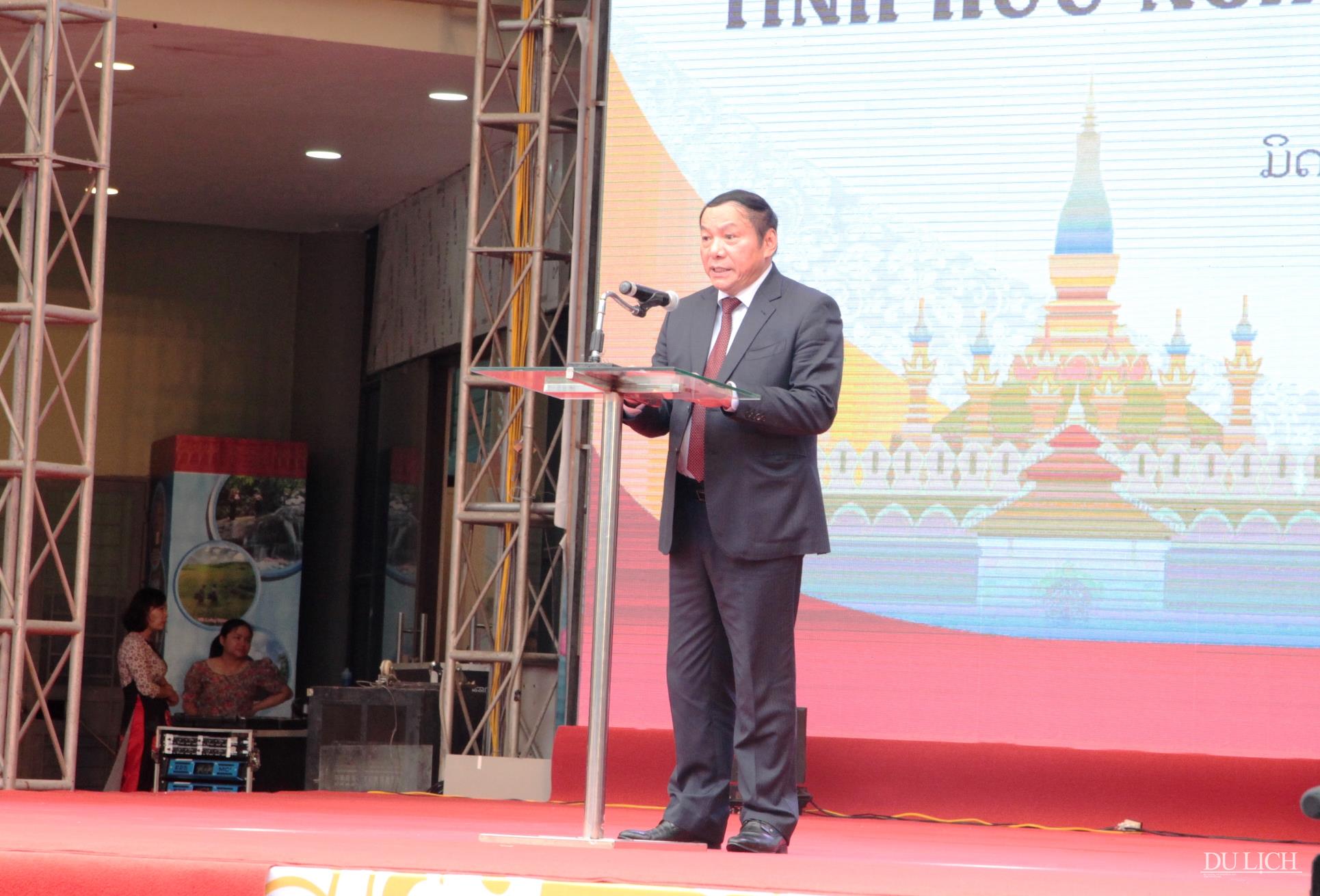 Bộ trưởng Bộ VHTTDL Việt Nam Nguyễn Văn Hùng phát biểu chào mừng